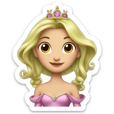 La princesses et la grenouille sticker