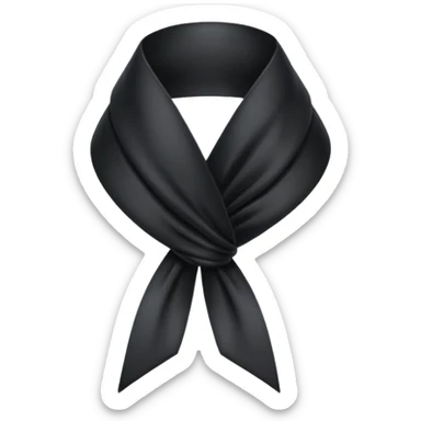 Lazo Negro luto sticker