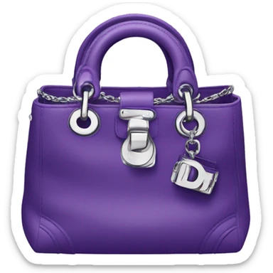 Dior purple bag sticker