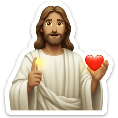 Jesus And heart sticker