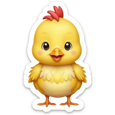 Happy baby chicken  sticker