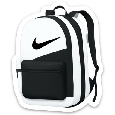 Nike bookpack black logo white Nike sticker