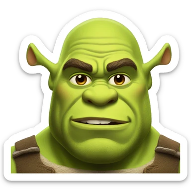 Buff Shrek sticker