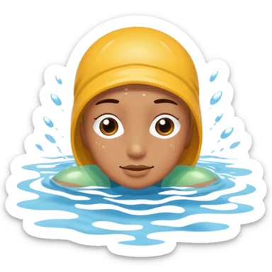 swimming sticker
