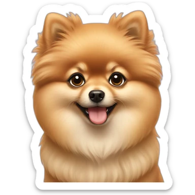 Pomeranian puppies sticker