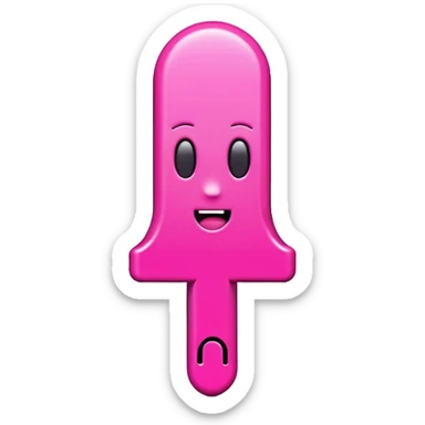 Pink exclamation mark sticker