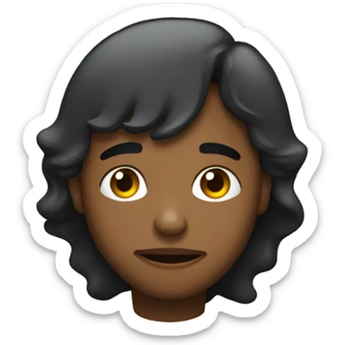 Garçon américain amoureux triste sticker