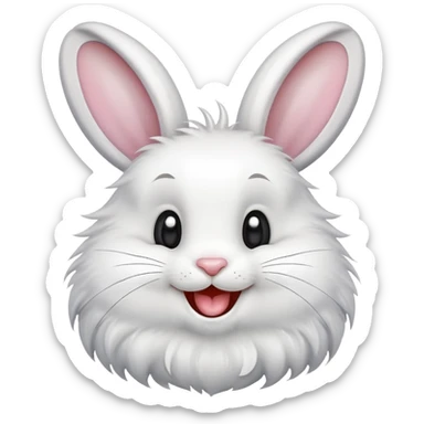 Conejo. Feliz. sticker