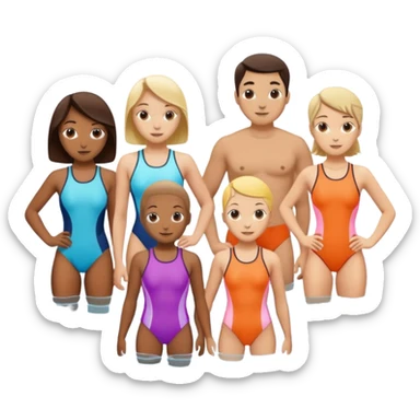 swim team sticker