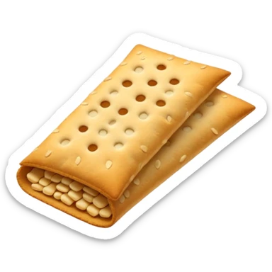 un tas de crackers aux graines bord lisse sticker