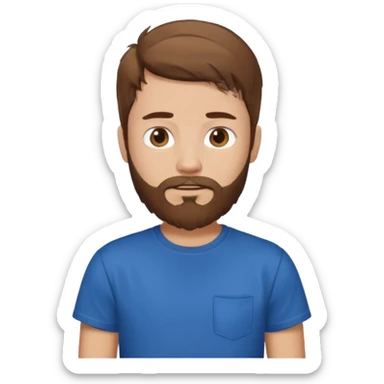 bearded teenage sticker