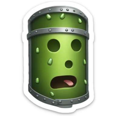 pickle Rick armor sticker