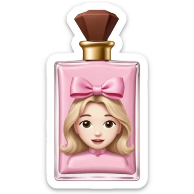 Sabrina carpenter sweet tooth perfume (shaped liked a light pink chocolate bar)  sticker