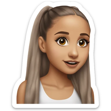 Hyper Realism Ariana Grande photo  sticker