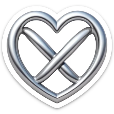 Heart with an infinity sign sticker