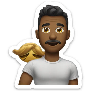 a bad gay saying yooo sticker