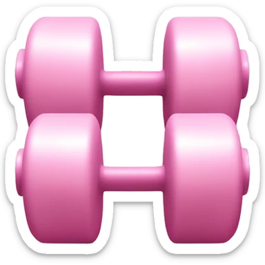Light pink dumbbells sticker