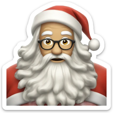 santa claus wit sticker