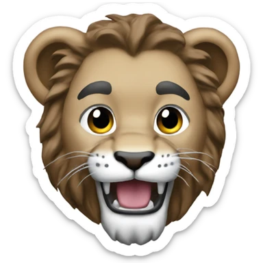 Detroit lion sticker