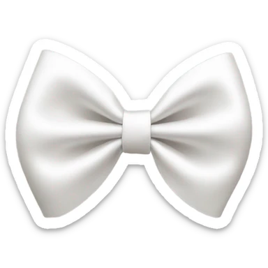 white bow sticker