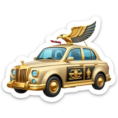 Egyptian STYLE car with Gold Details sticker