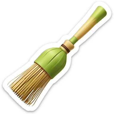 bamboo whisk for matcha tea sticker