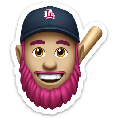 logo for baseball marketing team called "lg trolls" sticker