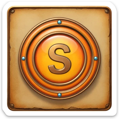 Create a custom emoji badge featuring a stylized, letter “S”. Theme it in the Bronze rank style from League of Legends. Use warm bronze metals, orange-brown highlights, and a polished but aged texture. Emblem-like design, vibrant and high clarity.
 sticker