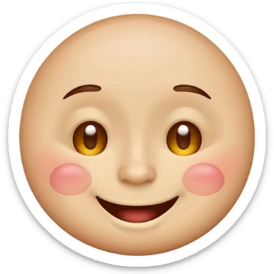 drunk round emoji face sticker