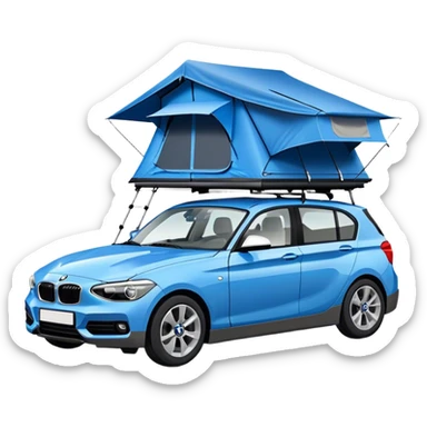 bmw 1 series add roof tent  sticker