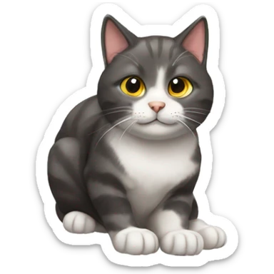 Cat weating a vos sticker