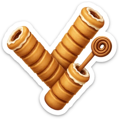 Make a churro emoji. sticker