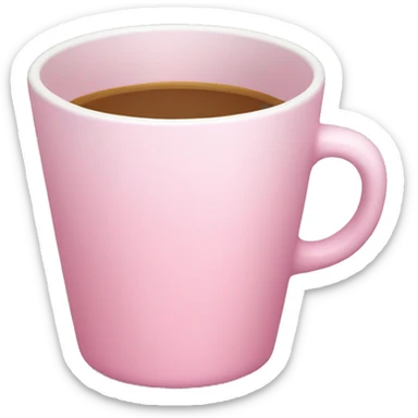 soft pink cup sticker