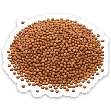 scattered buckwheat grains sticker