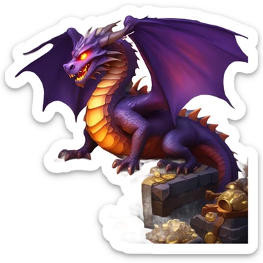 A dungeon and dragon  sticker