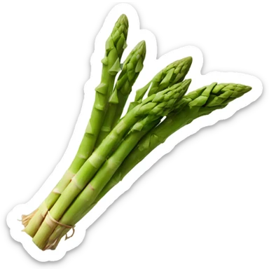 Asparagus with wings scooting on the floor sticker