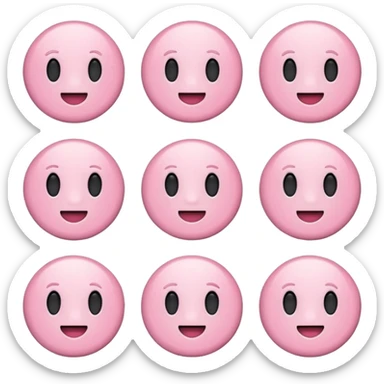 🧡이모티콘에 흰색을 섞어서 파스텔톤으로 바꿈 모양은 똑같이 색만 다르게 sticker