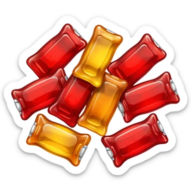 gummy coke pieces sticker