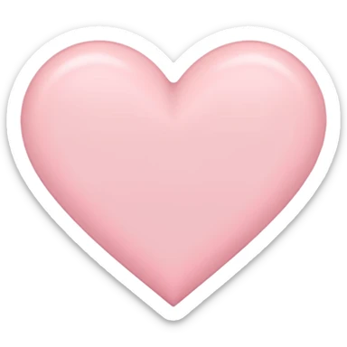 🩷이모티콘에 흰색을 섞어서 파스텔톤으로 바꿈 모양은 똑같이 색만 다르게 sticker