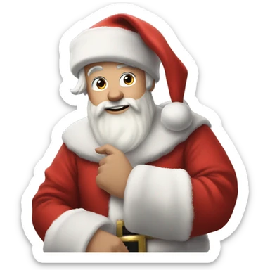 MrBeast as santa claus sticker