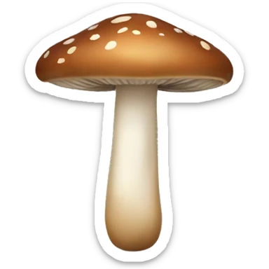 brown mushroom sticker