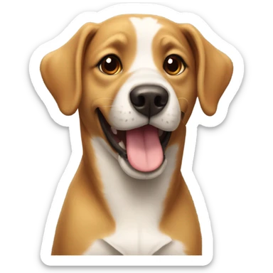 Dog happy sticker