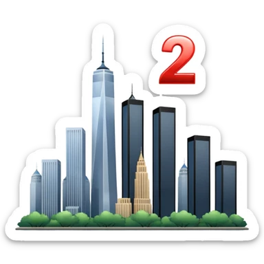 the number 21 on a plane flying into the twin towers sticker