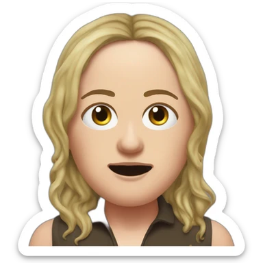 Victoria Coren-Mitchell and Phil Mitchell mud fight sticker