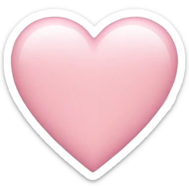 Light pink heart  sticker