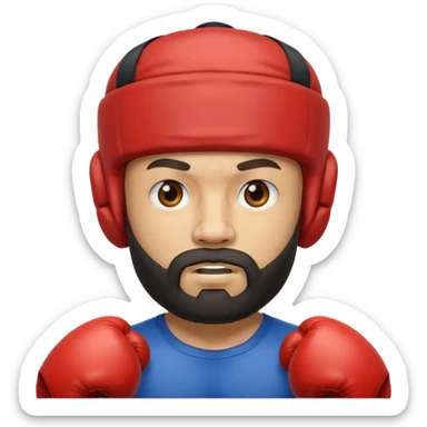 Boxer with headgear and beard























 sticker