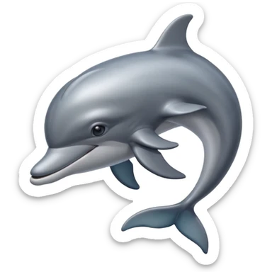 High resolution of dolphin sticker