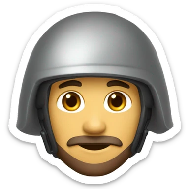 Calabera con casco y capucha sticker