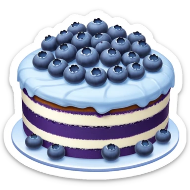 blueberry cake sticker