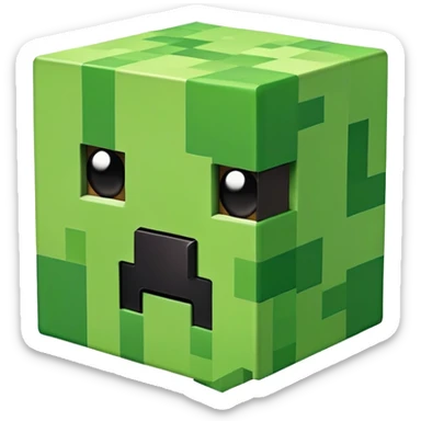 minecraft creeper sticker